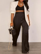 indiebeautie – Gestreifte Hose mit weitem Bein